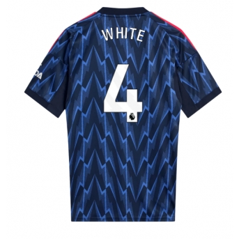Billige Fotballdrakt Arsenal Ben White #4 Replika Bortedrakt 2025-26 Kortermet